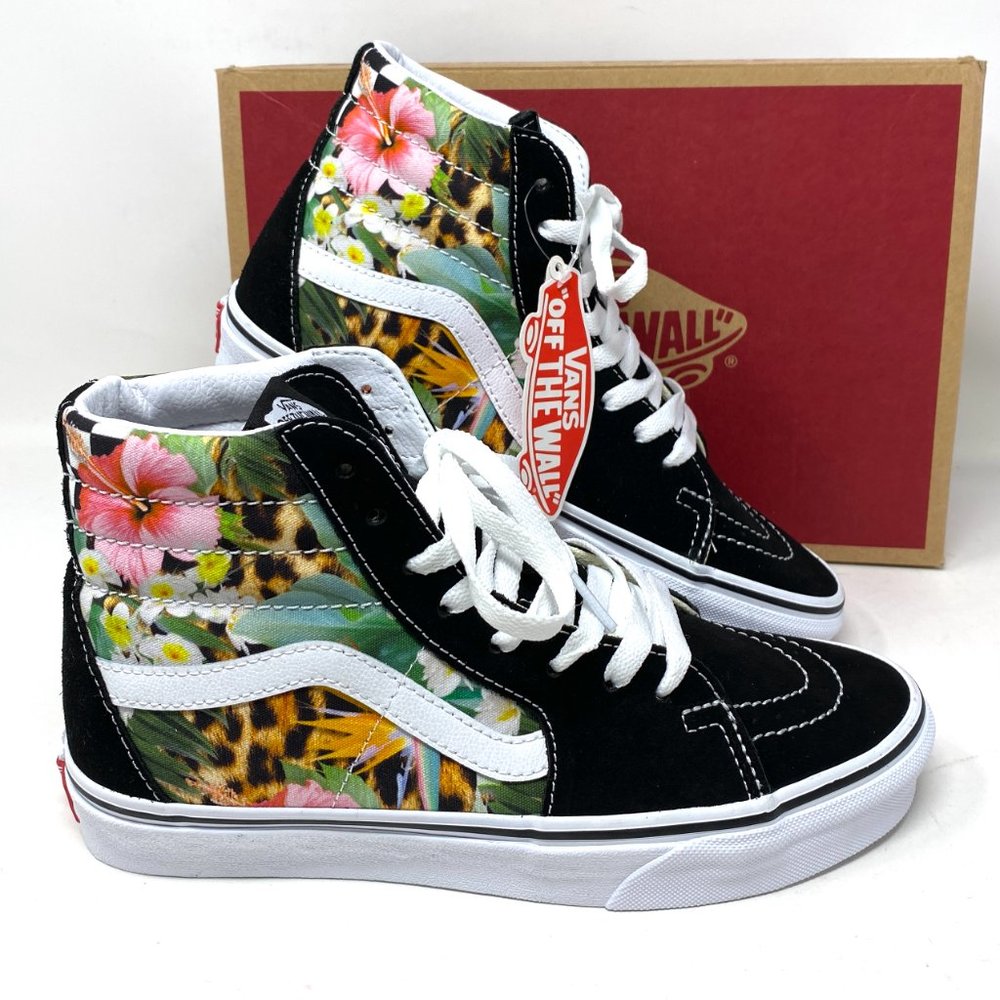 VANS Sk8-Hi Tropical Animal Check Multi Women’s Size 7 VN0A4U3C2FB - Picture 5 of 8